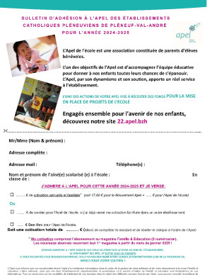 Adhésion Apel 2024 2025 1