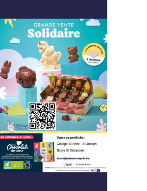 affiche chocolats mars 2025